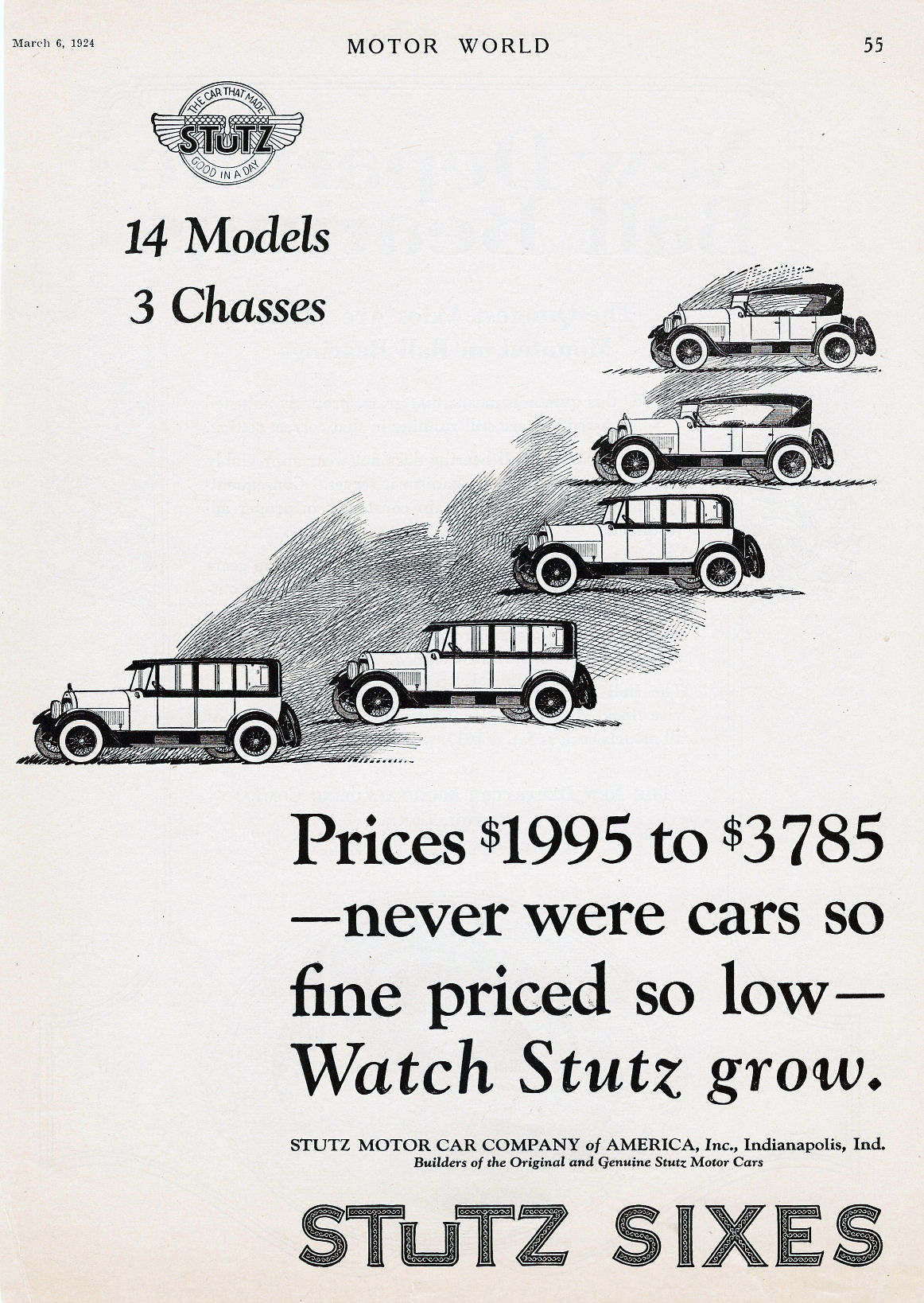 1924 Stutz Auto Advertising
